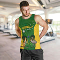 Personalised Australia Tennis Men Tank Top Aussie Pride National Color