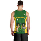 Personalised Australia Tennis Men Tank Top Aussie Pride National Color