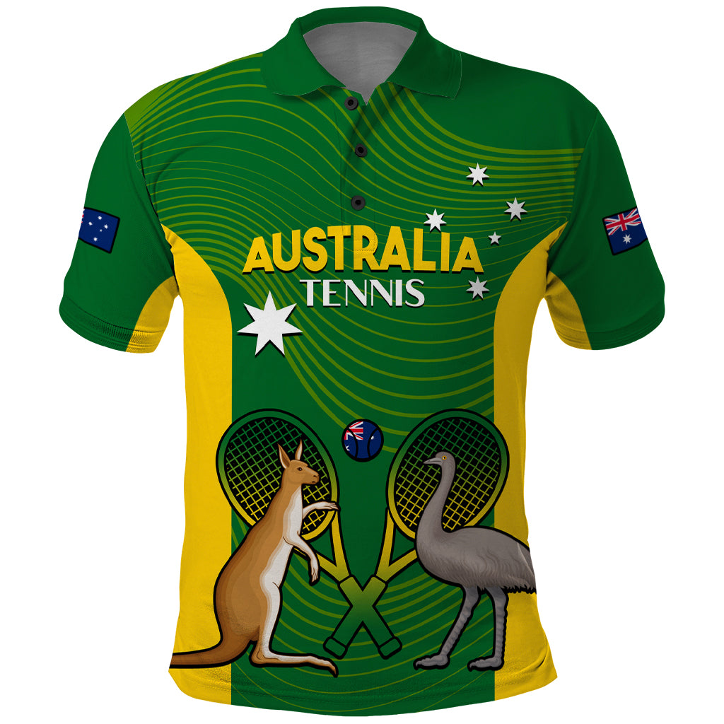 Personalised Australia Tennis Polo Shirt Aussie Pride National Color