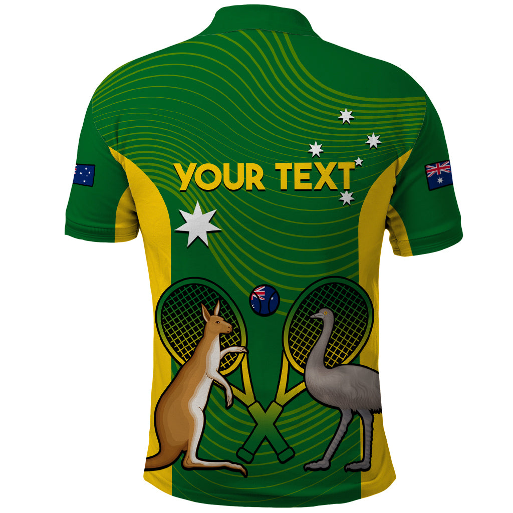 Personalised Australia Tennis Polo Shirt Aussie Pride National Color