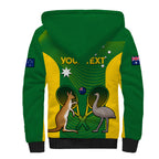 Personalised Australia Tennis Sherpa Hoodie Aussie Pride National Color