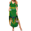 Personalised Australia Tennis Summer Maxi Dress Aussie Pride National Color