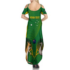 Personalised Australia Tennis Summer Maxi Dress Aussie Pride National Color