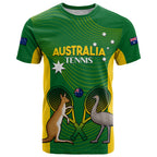 Personalised Australia Tennis T Shirt Aussie Pride National Color