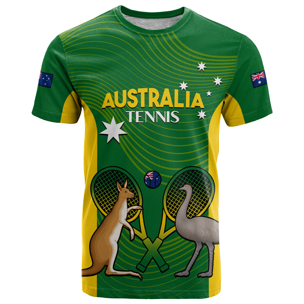 Personalised Australia Tennis T Shirt Aussie Pride National Color