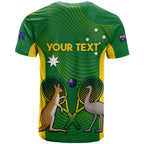 Personalised Australia Tennis T Shirt Aussie Pride National Color