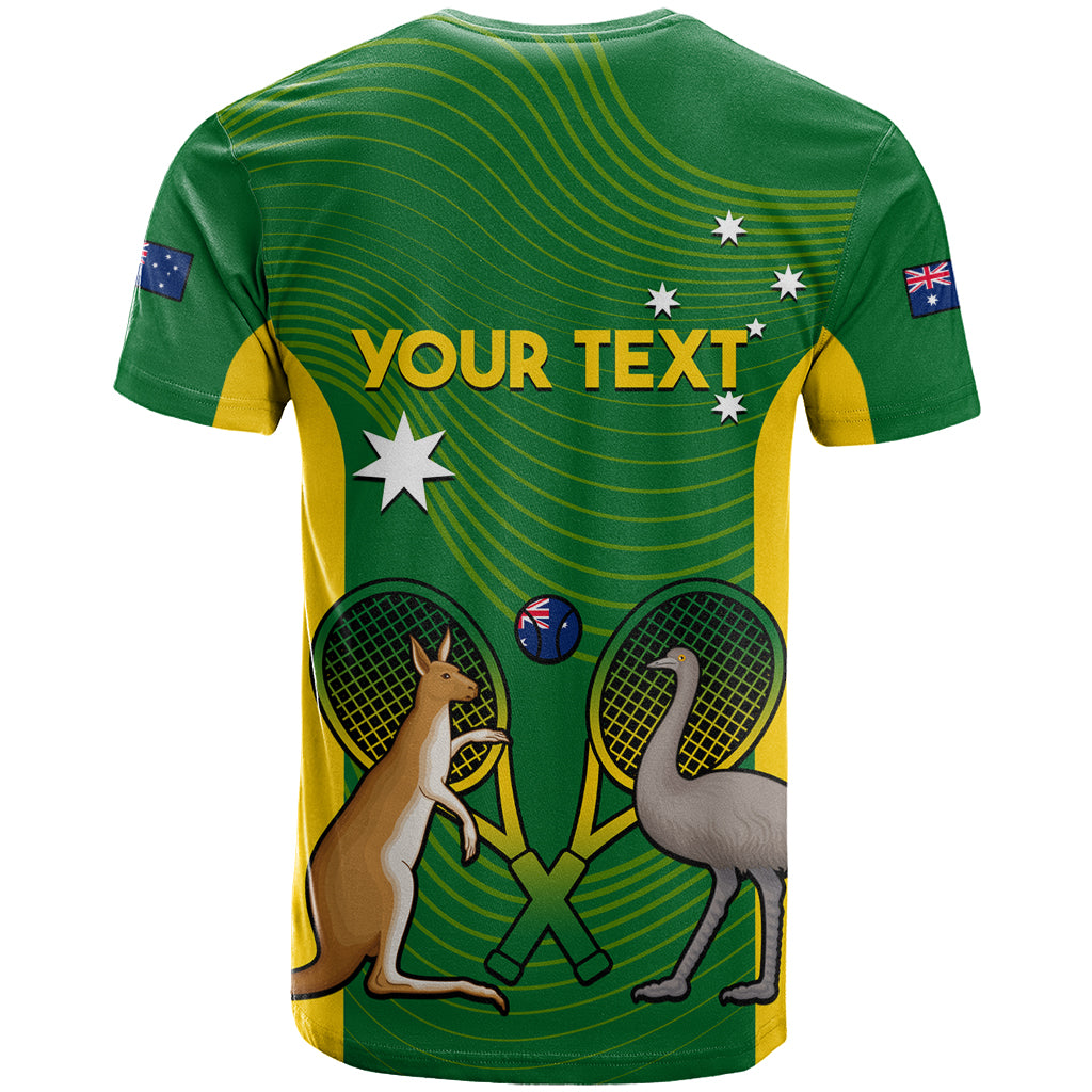 Personalised Australia Tennis T Shirt Aussie Pride National Color