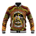 Personalised Australia Tennis Baseball Jacket Aussie Indigenous Art
