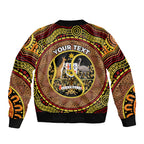 Personalised Australia Tennis Bomber Jacket Aussie Indigenous Art