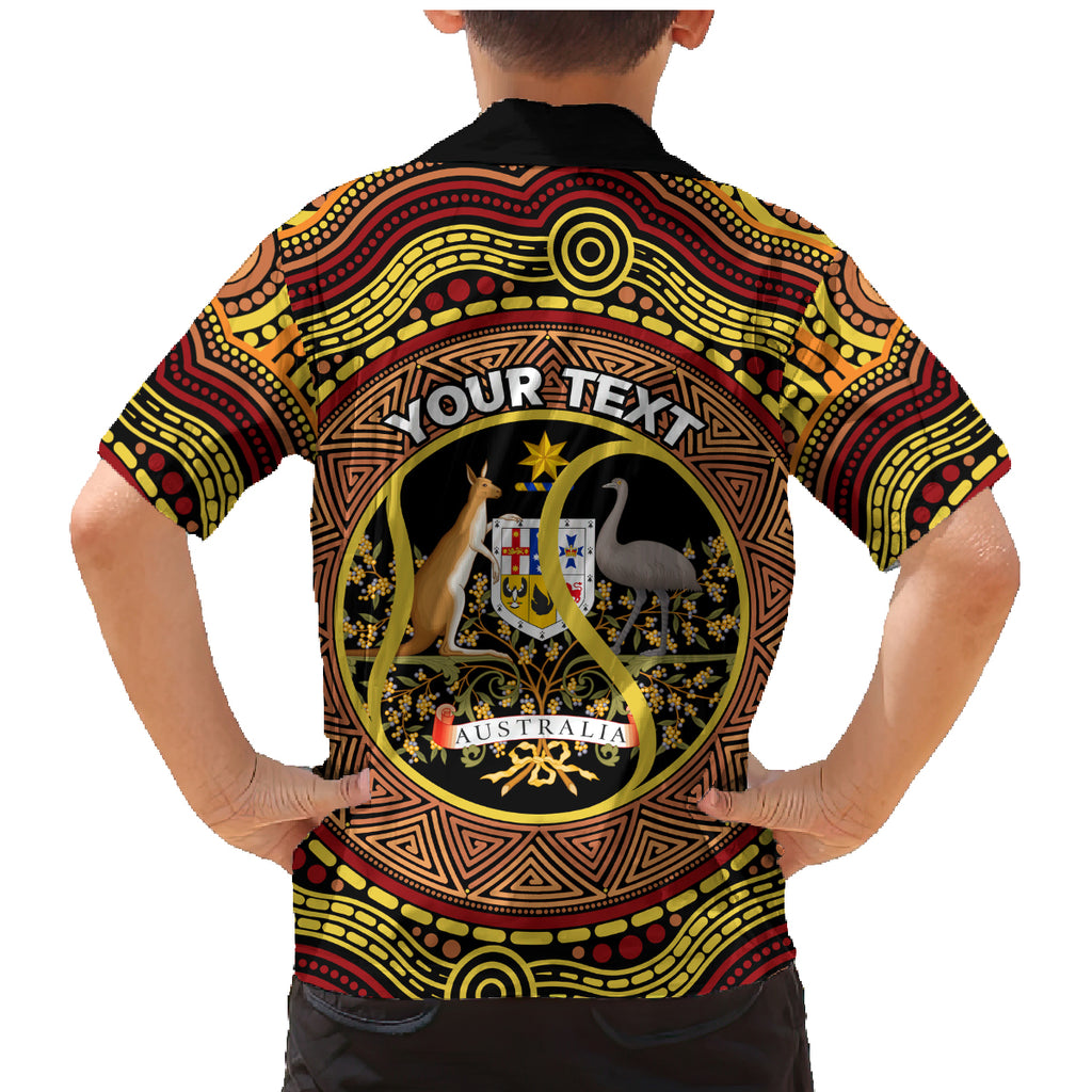 Personalised Australia Tennis Family Matching Mermaid Dress and Hawaiian Shirt Aussie Indigenous Art