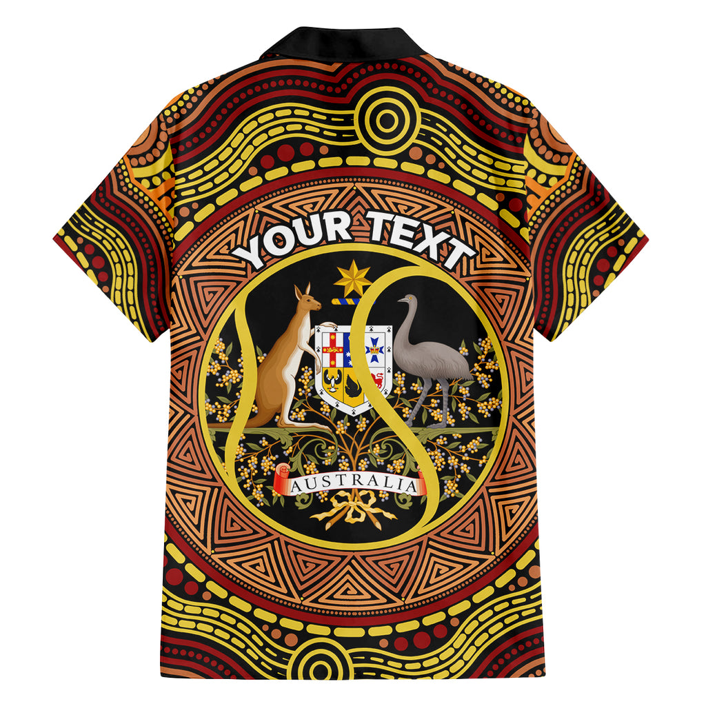 Personalised Australia Tennis Family Matching Tank Maxi Dress and Hawaiian Shirt Aussie Indigenous Art