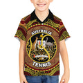 Personalised Australia Tennis Kid Hawaiian Shirt Aussie Indigenous Art