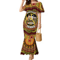 Personalised Australia Tennis Mermaid Dress Aussie Indigenous Art