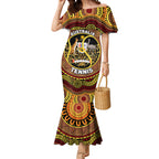 Personalised Australia Tennis Mermaid Dress Aussie Indigenous Art