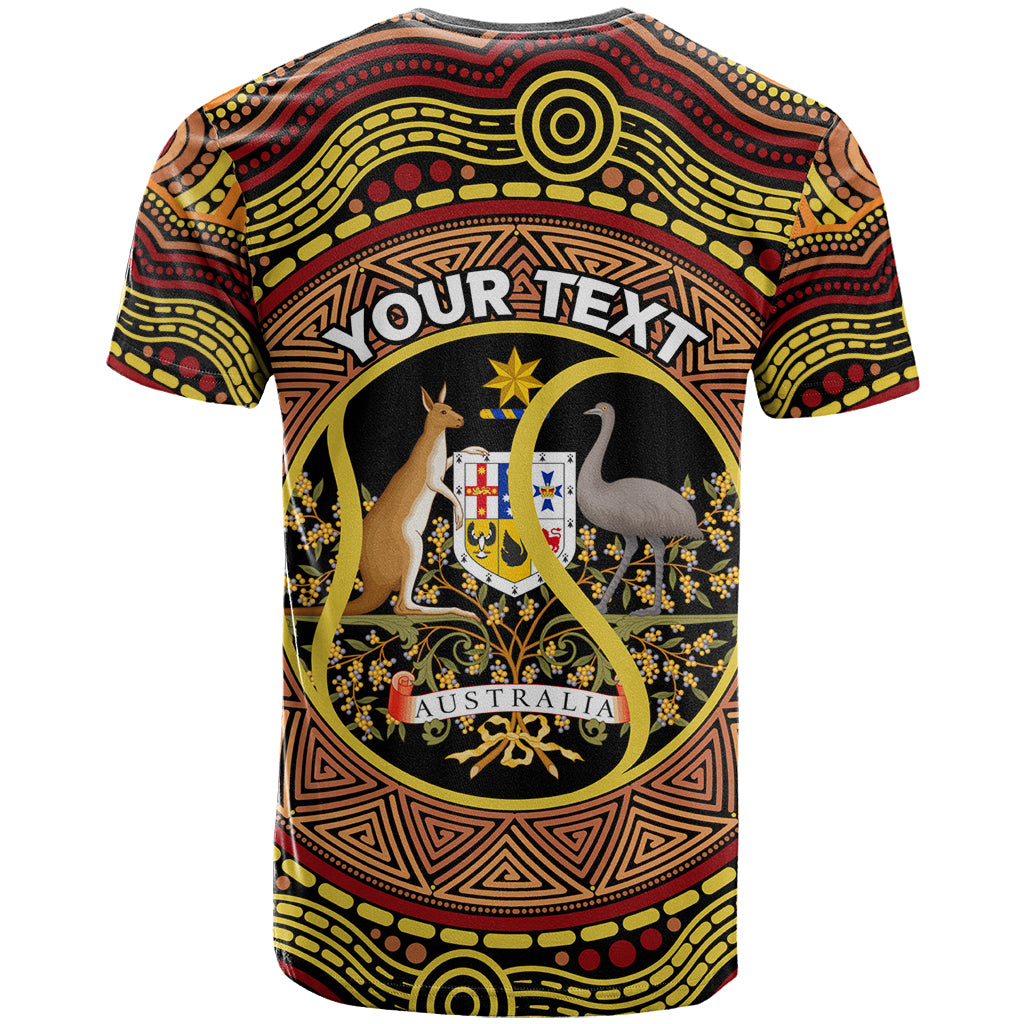 Personalised Australia Tennis T Shirt Aussie Indigenous Art
