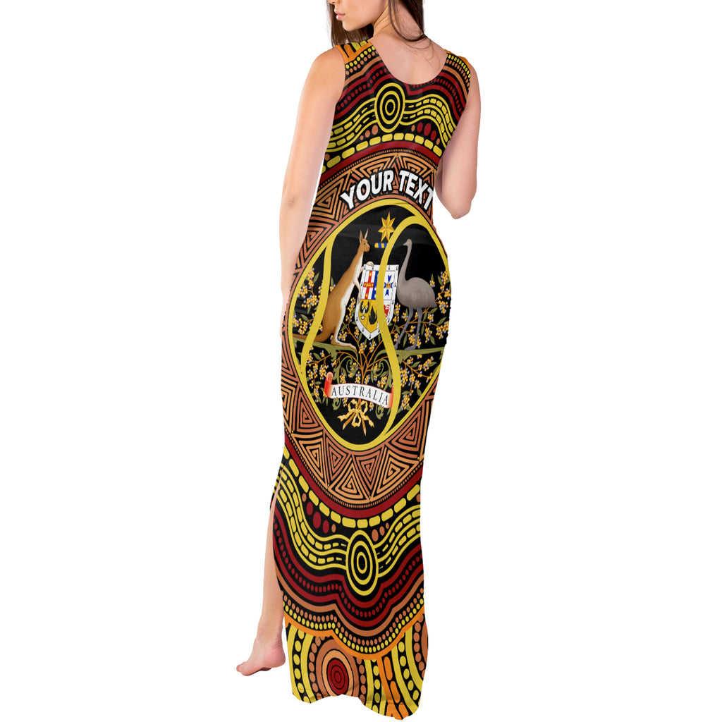 Personalised Australia Tennis Tank Maxi Dress Aussie Indigenous Art