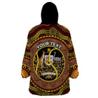 Personalised Australia Tennis Wearable Blanket Hoodie Aussie Indigenous Art