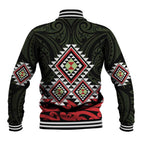 Kia Ora Aotearoa Baseball Jacket 2025 Pasifika Maori Taniko Motifs