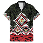 Kia Ora Aotearoa Family Matching Off Shoulder Maxi Dress and Hawaiian Shirt 2025 Pasifika Maori Taniko Motifs