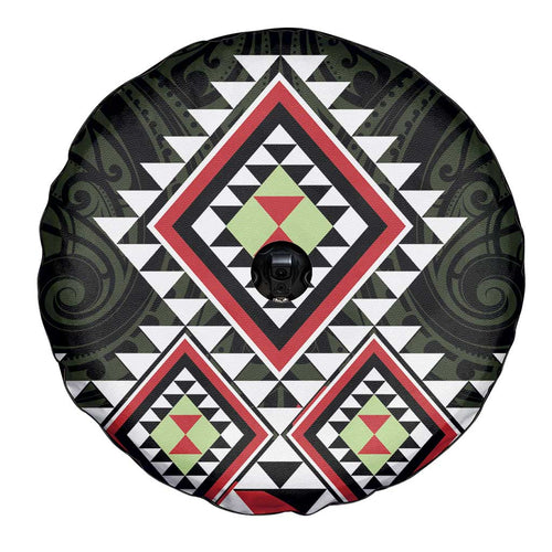 Kia Ora Aotearoa Spare Tire Cover 2025 Pasifika Maori Taniko Motifs