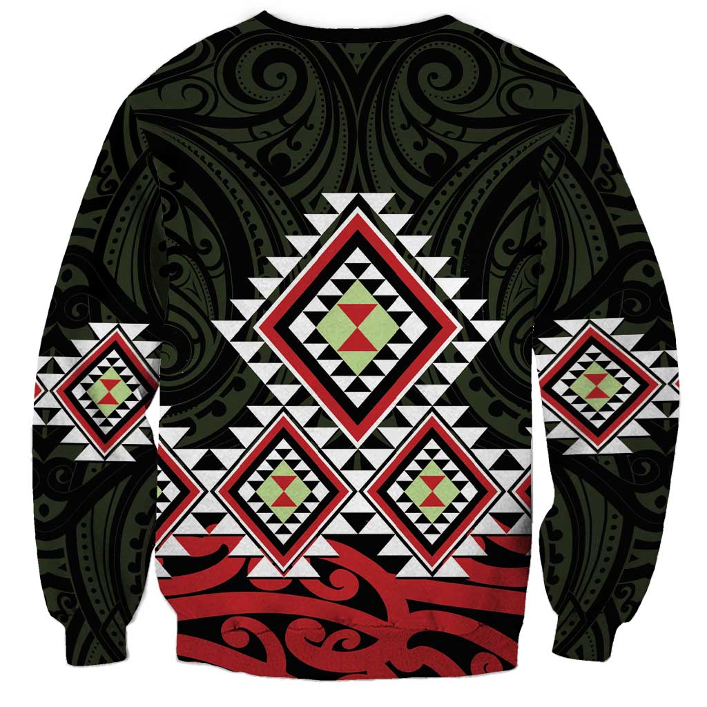 Kia Ora Aotearoa Sweatshirt 2025 Pasifika Maori Taniko Motifs