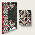 Kia Ora Aotearoa Wrapping Paper 2025 Pasifika Maori Taniko Motifs - Aussie Hoodie
