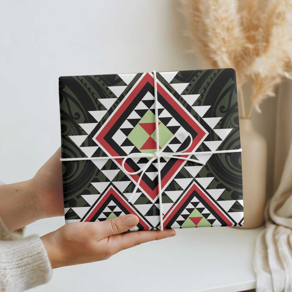 Kia Ora Aotearoa Wrapping Paper 2025 Pasifika Maori Taniko Motifs - Aussie Hoodie