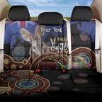 Personalised Australia Easter Day Back Car Seat Cover Aussie Bilby Aboriginal Art