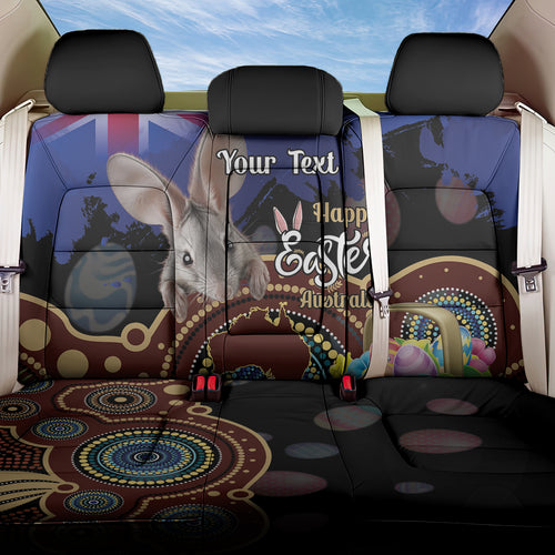 Personalised Australia Easter Day Back Car Seat Cover Aussie Bilby Aboriginal Art
