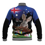 Personalised Australia Easter Day Baseball Jacket Aussie Bilby Aboriginal Art