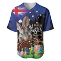 Personalised Australia Easter Day Baseball Jersey Aussie Bilby Aboriginal Art