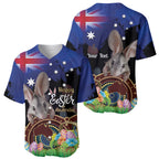 Personalised Australia Easter Day Baseball Jersey Aussie Bilby Aboriginal Art