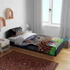 Personalised Australia Easter Day Bedding Set Aussie Bilby Aboriginal Art