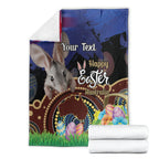 Personalised Australia Easter Day Blanket Aussie Bilby Aboriginal Art