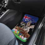 Personalised Australia Easter Day Car Mats Aussie Bilby Aboriginal Art