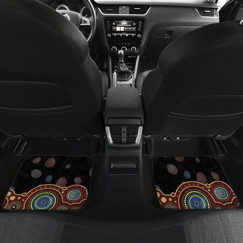 Personalised Australia Easter Day Car Mats Aussie Bilby Aboriginal Art