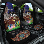 Personalised Australia Easter Day Car Seat Cover Aussie Bilby Aboriginal Art