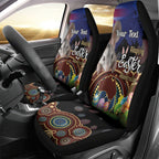 Personalised Australia Easter Day Car Seat Cover Aussie Bilby Aboriginal Art