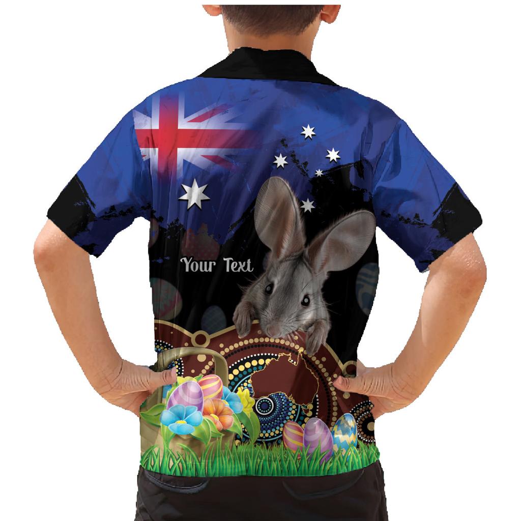 Personalised Australia Easter Day Family Matching Mermaid Dress and Hawaiian Shirt Aussie Bilby Aboriginal Art