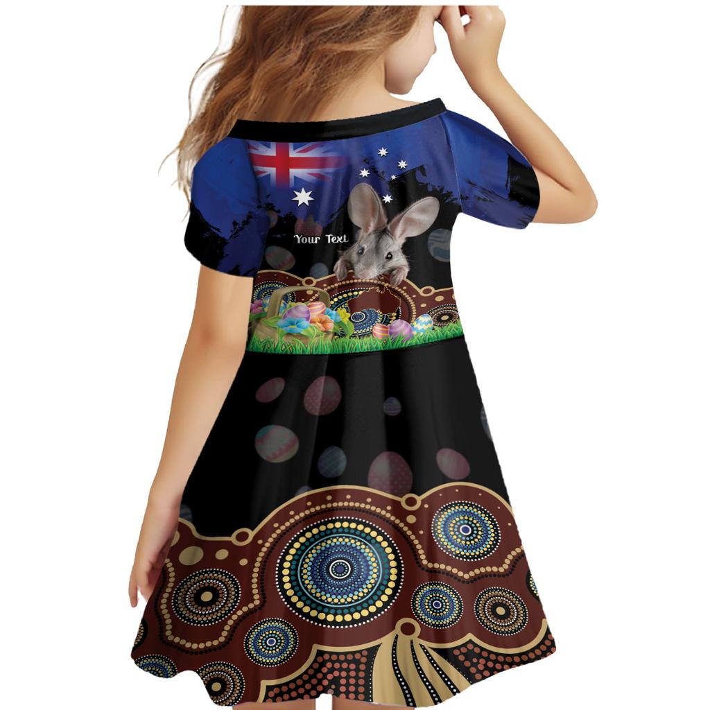 Personalised Australia Easter Day Family Matching Mermaid Dress and Hawaiian Shirt Aussie Bilby Aboriginal Art