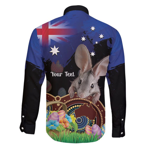 Personalised Australia Easter Day Family Matching Summer Maxi Dress and Hawaiian Shirt Aussie Bilby Aboriginal Art