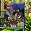 Personalised Australia Easter Day Garden Flag Aussie Bilby Aboriginal Art