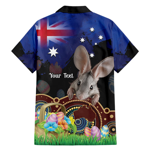 Personalised Australia Easter Day Hawaiian Shirt Aussie Bilby Aboriginal Art