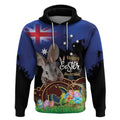 Personalised Australia Easter Day Hoodie Aussie Bilby Aboriginal Art