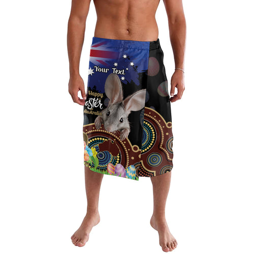 Personalised Australia Easter Day Lavalava Aussie Bilby Aboriginal Art
