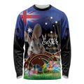 Personalised Australia Easter Day Long Sleeve Shirt Aussie Bilby Aboriginal Art