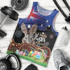 Personalised Australia Easter Day Men Tank Top Aussie Bilby Aboriginal Art