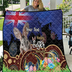 Personalised Australia Easter Day Quilt Aussie Bilby Aboriginal Art