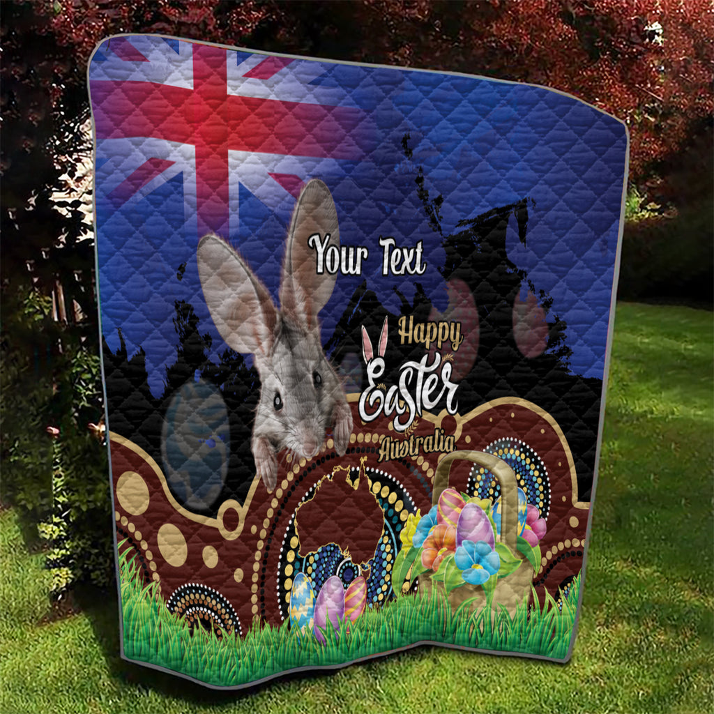 Personalised Australia Easter Day Quilt Aussie Bilby Aboriginal Art