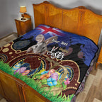 Personalised Australia Easter Day Quilt Aussie Bilby Aboriginal Art